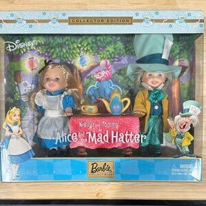 Vintage Kelly & Tommy Barbie doll Alice & The Mad Hatter